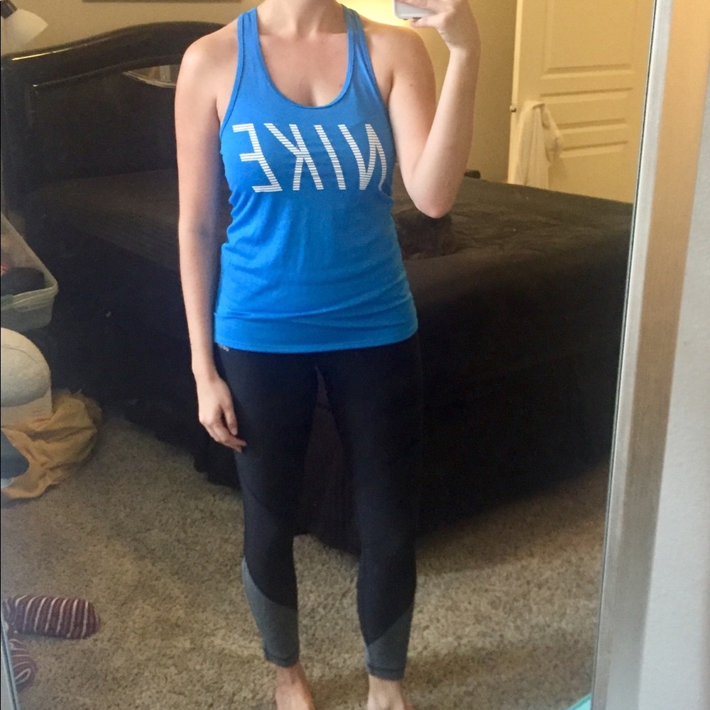 Turquoise Nike Racerback Tank